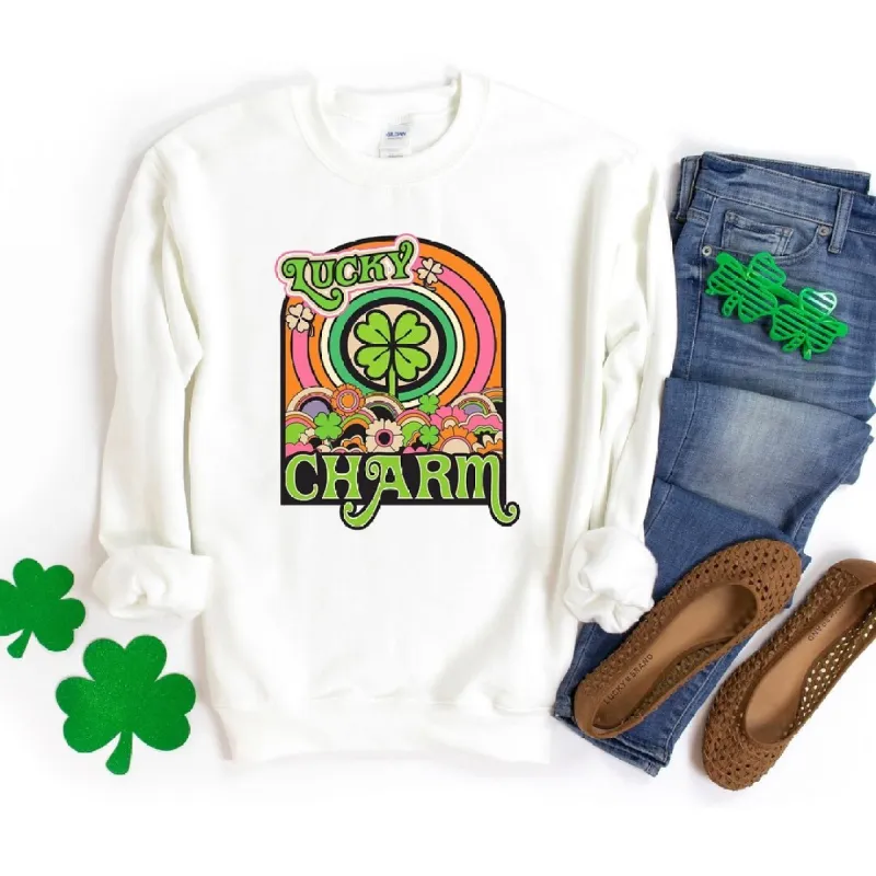 Lucky Charm Retro Graphic Sweatshirt sold by Zulily