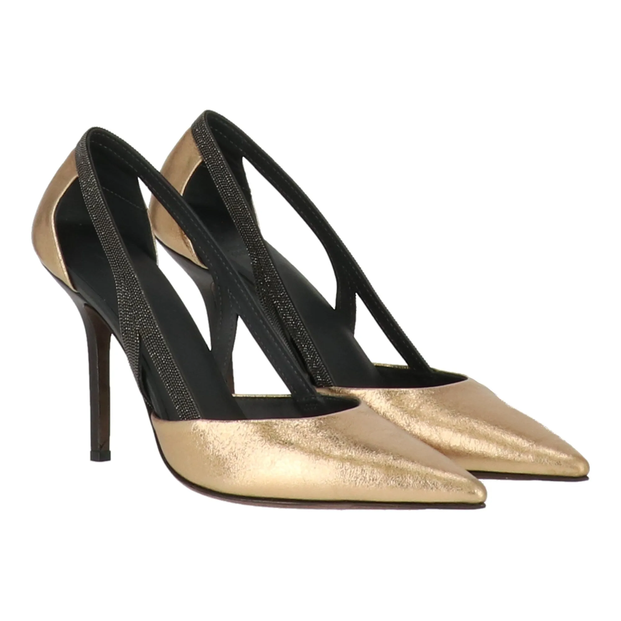 Brunello Cucinelli Womens Gold Sandal sold by Zulily product image thumbnail 3