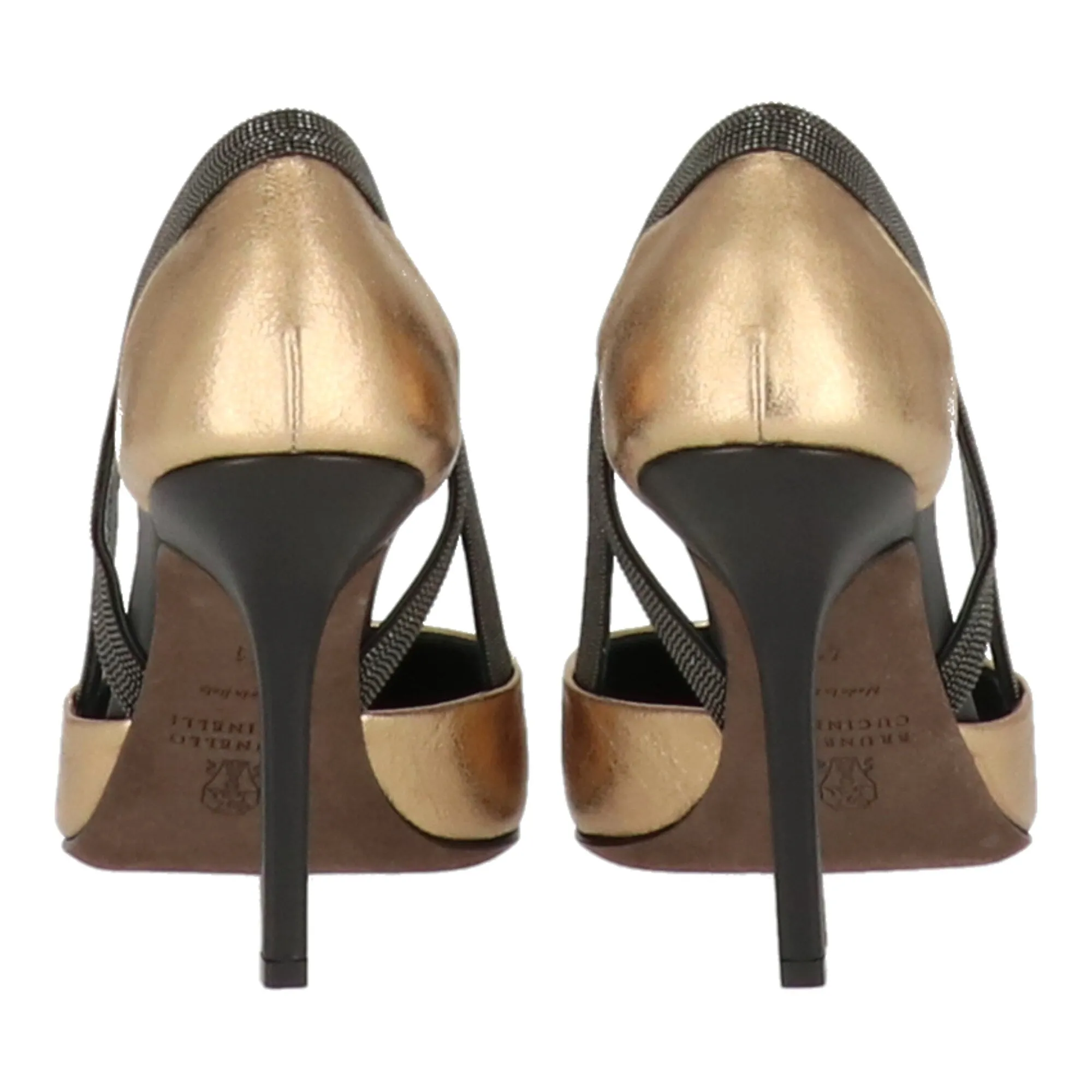 Brunello Cucinelli Womens Gold Sandal sold by Zulily product image thumbnail 2