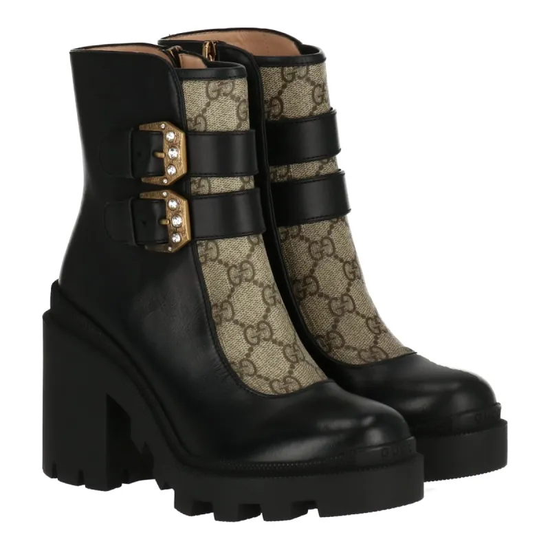 Gucci Womens Black/Beige Boot sold by Zulily