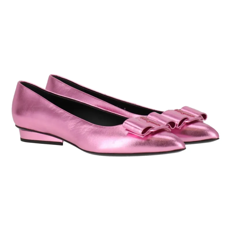 Salvatore Ferragamo Womens Pink Flat sold by Zulily