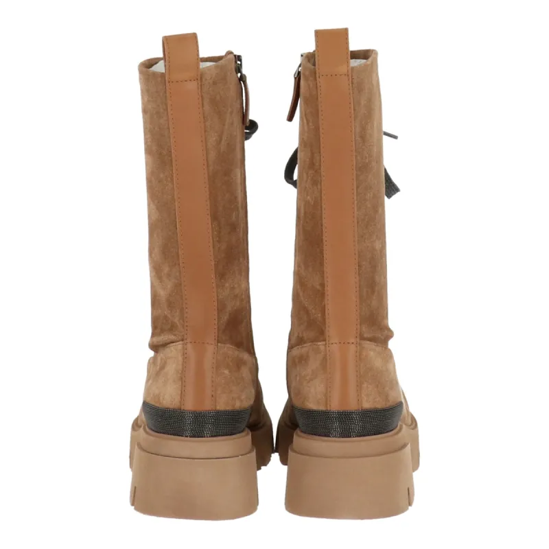 Brunello Cucinelli Womens Brown Boot sold by Zulily
