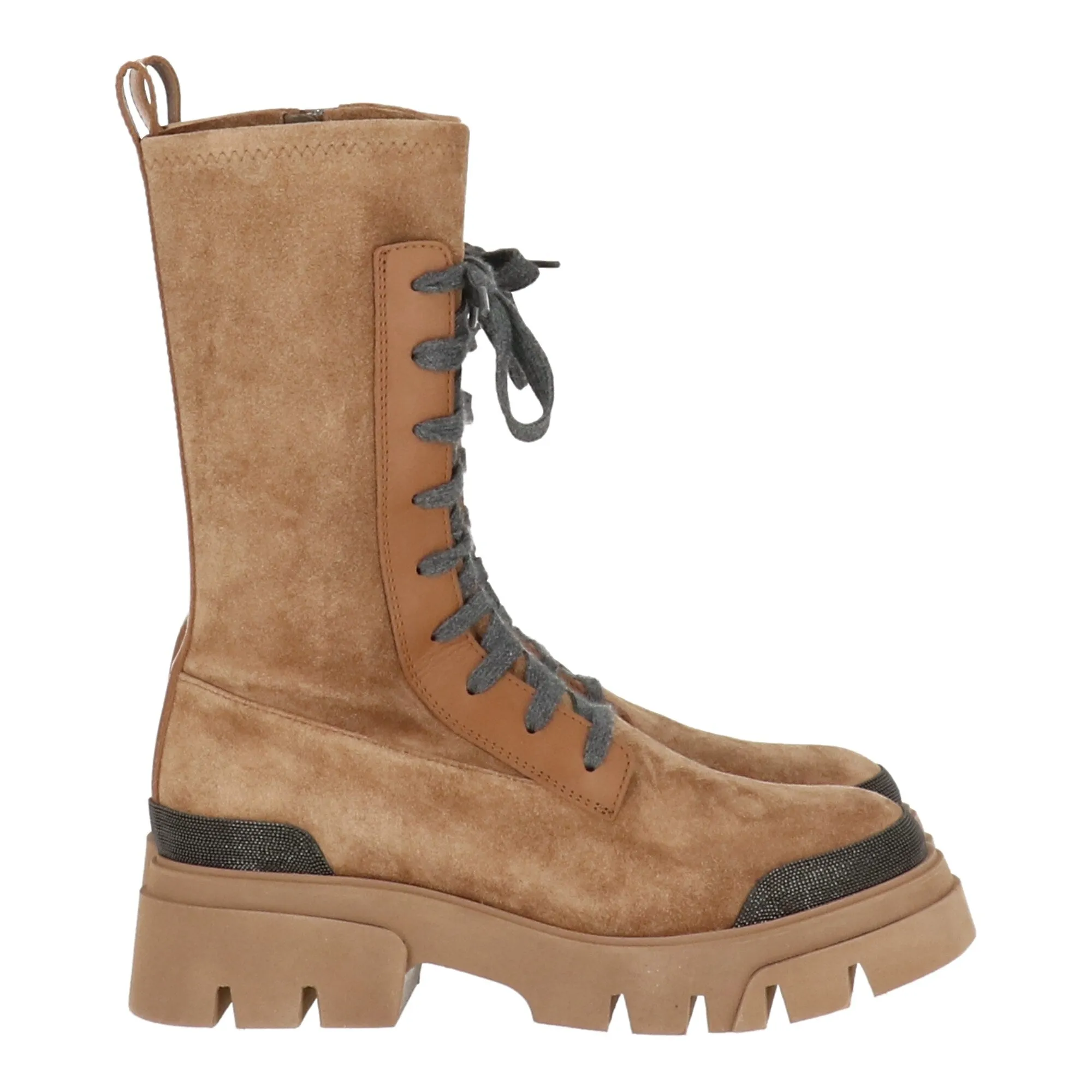 Brunello Cucinelli Womens Brown Boot sold by Zulily product image thumbnail 3