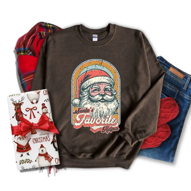Santa's Favorite Helper Graphic Sweatshirt sold by Zulily