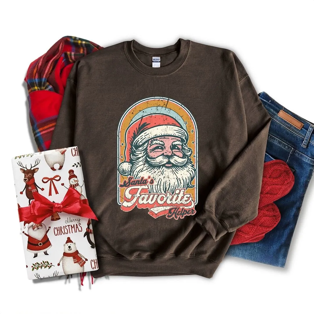 Santa's Favorite Helper Graphic Sweatshirt sold by Zulily