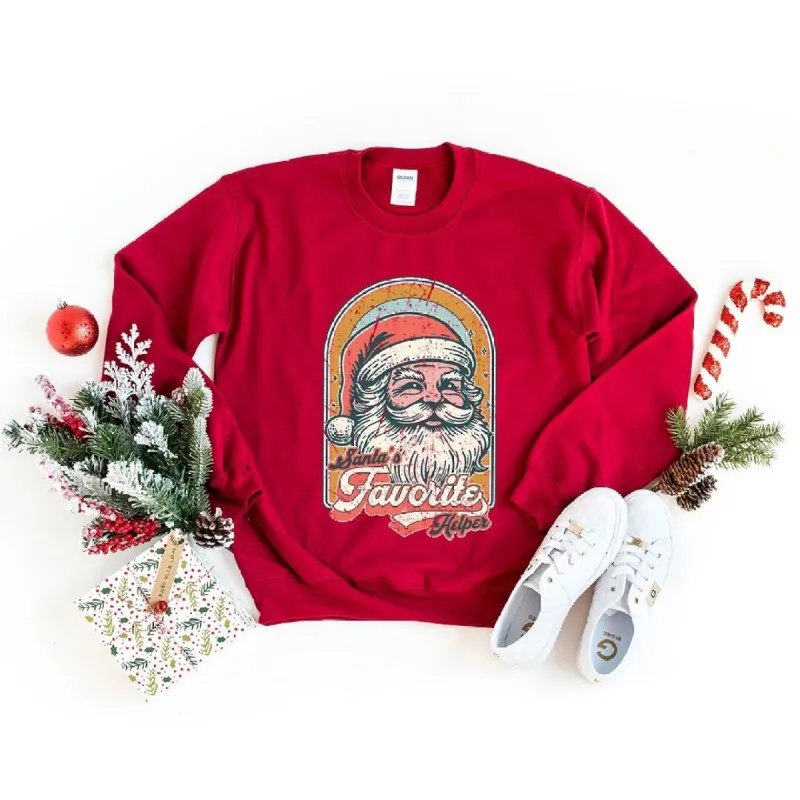 Santa's Favorite Helper Graphic Sweatshirt sold by Zulily