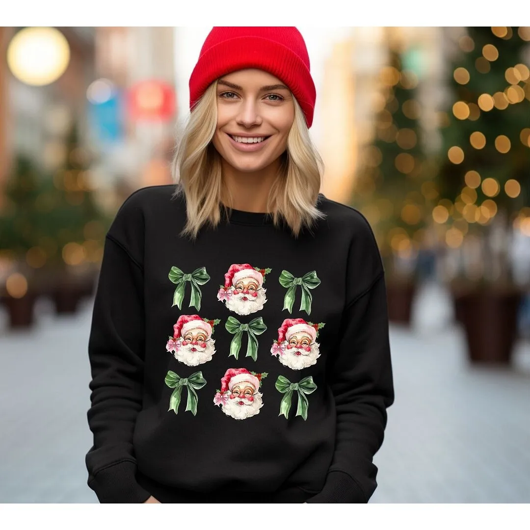 Coquette Vintage Santa Graphic Sweatshirt sold by Zulily product image thumbnail 4