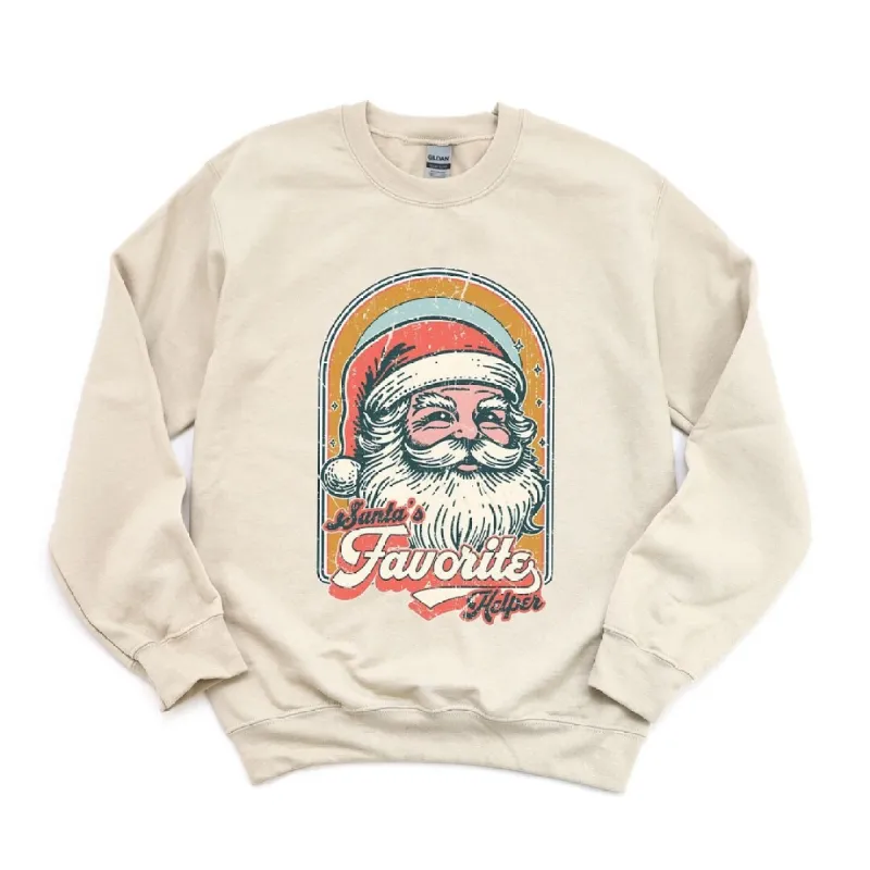 Santa's Favorite Helper Graphic Sweatshirt sold by Zulily