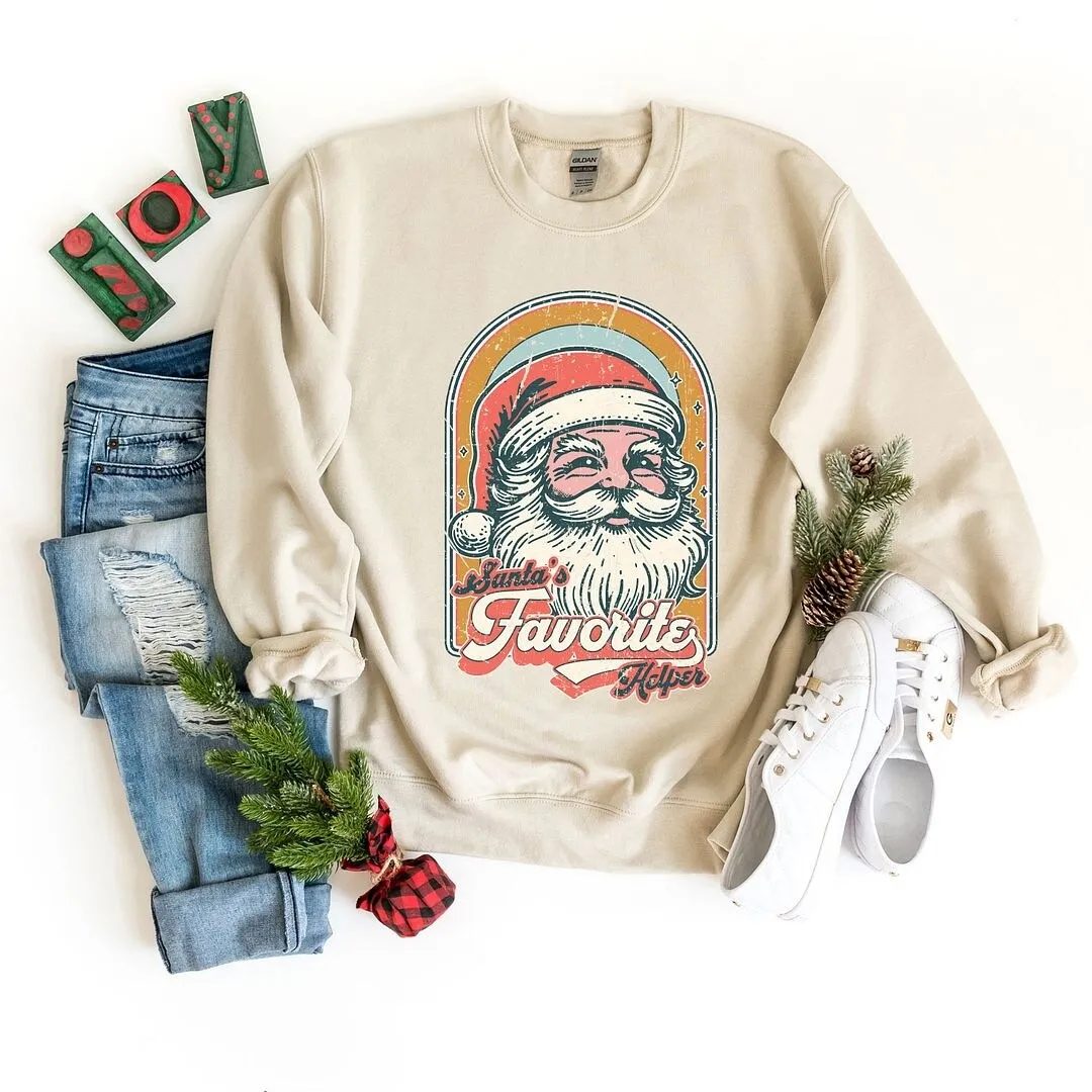 Santa's Favorite Helper Graphic Sweatshirt sold by Zulily product image thumbnail 3