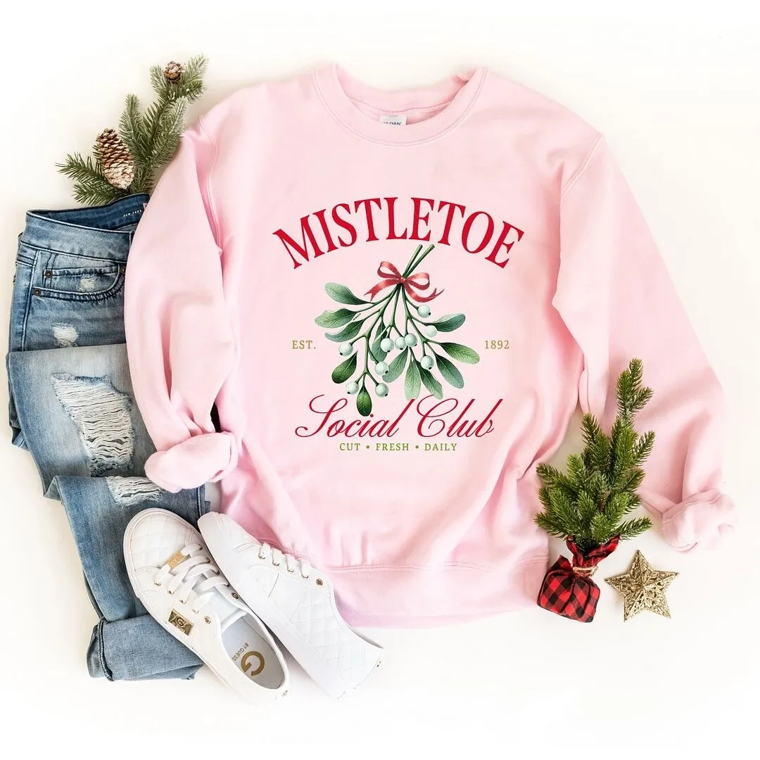 Mistletoe Social Club Graphic Sweatshirt sold by Zulily
