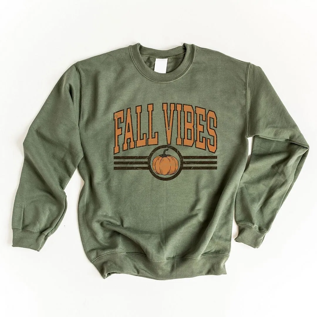 Fall Vibes Varsity Pumpkin Graphic Sweatshirt sold by Zulily product image thumbnail 4