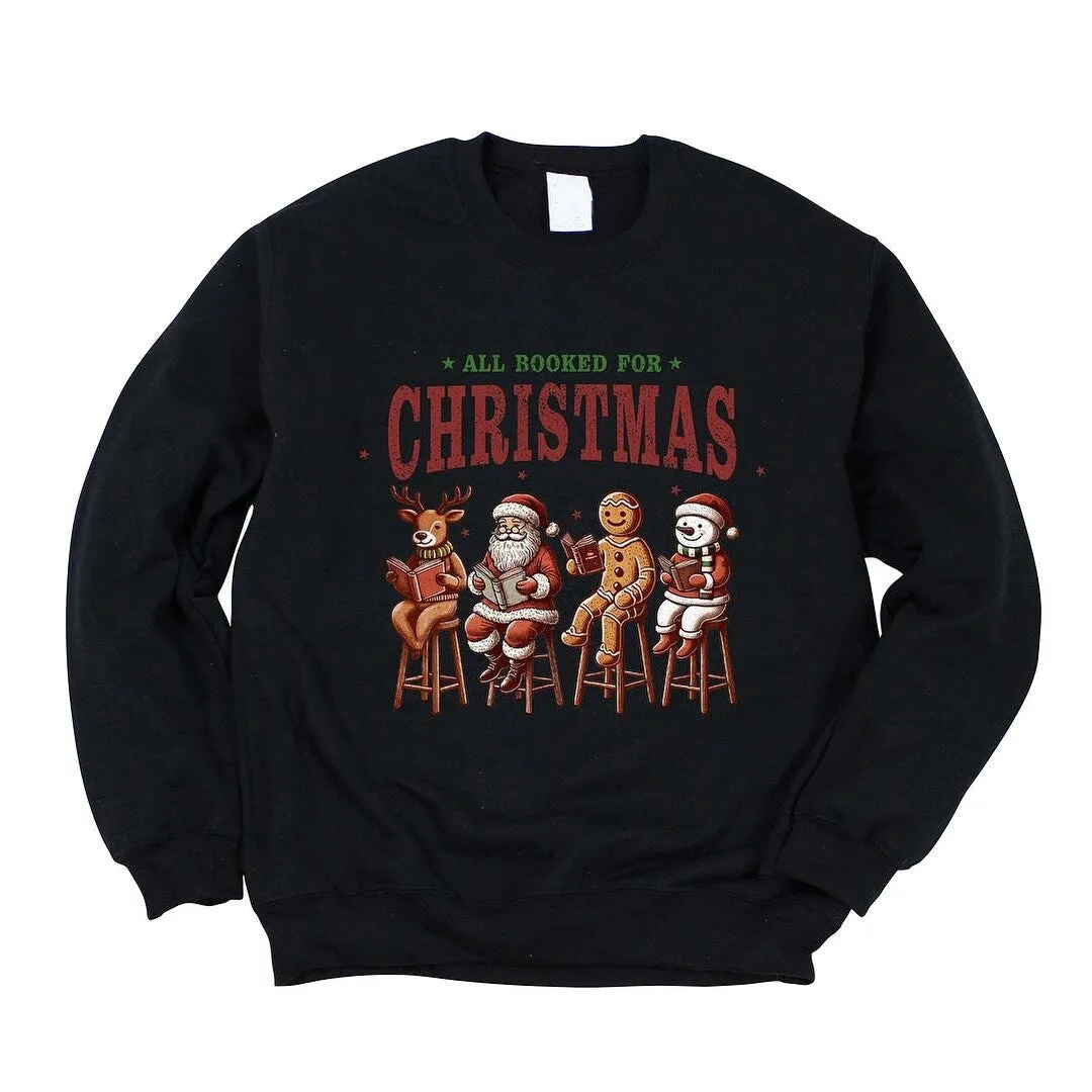 Booked For Christmas Stool Graphic Sweatshirt sold by Zulily product image thumbnail 3