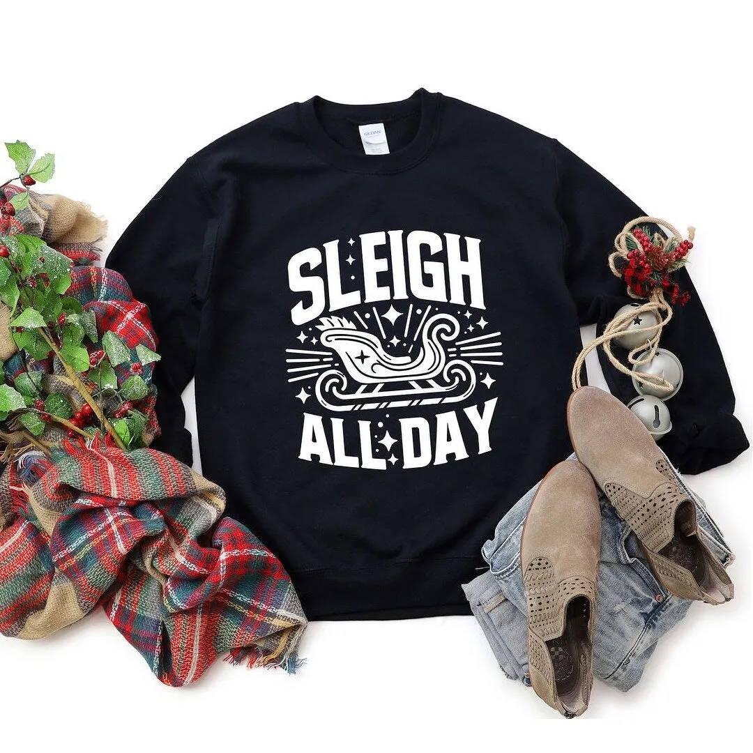 Sleigh All Day Graphic Sweatshirt sold by Zulily product image thumbnail 5