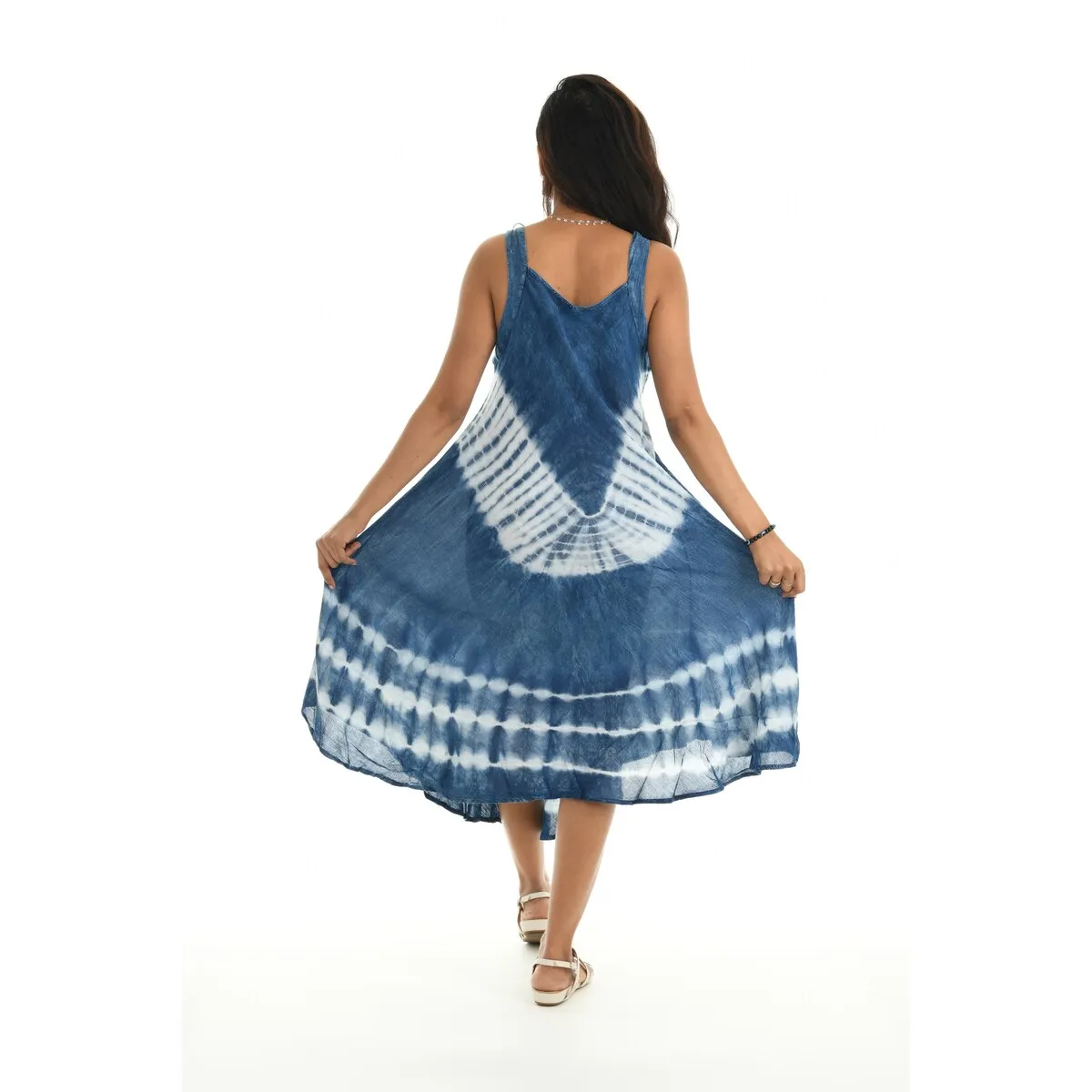 Tie-Dye Sleeveless Umbrella Dress sold by Zulily product image thumbnail 4