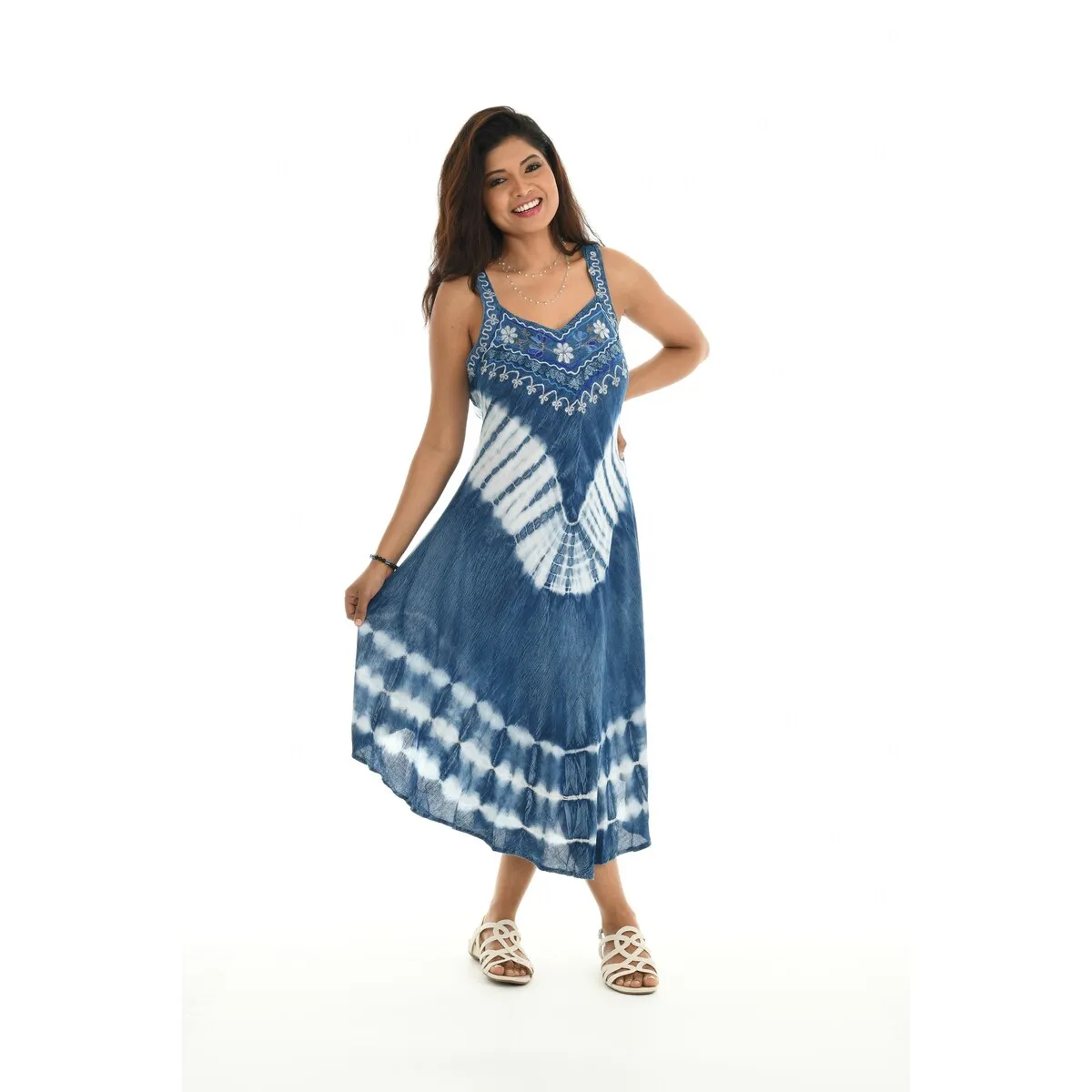 Tie-Dye Sleeveless Umbrella Dress sold by Zulily product image thumbnail 5