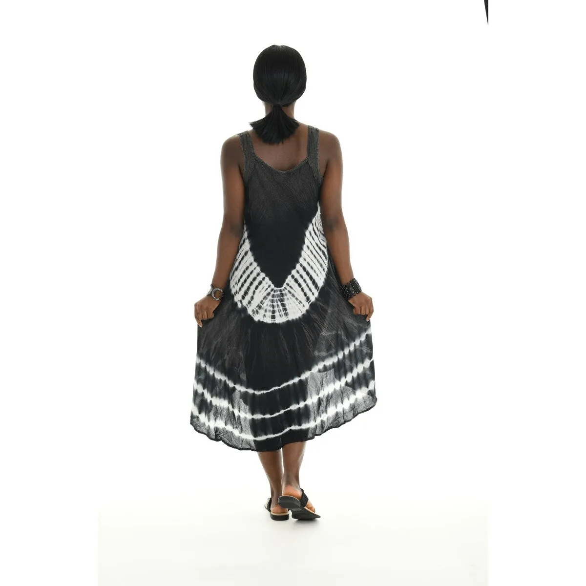 Tie-Dye Sleeveless Umbrella Dress sold by Zulily product image thumbnail 2