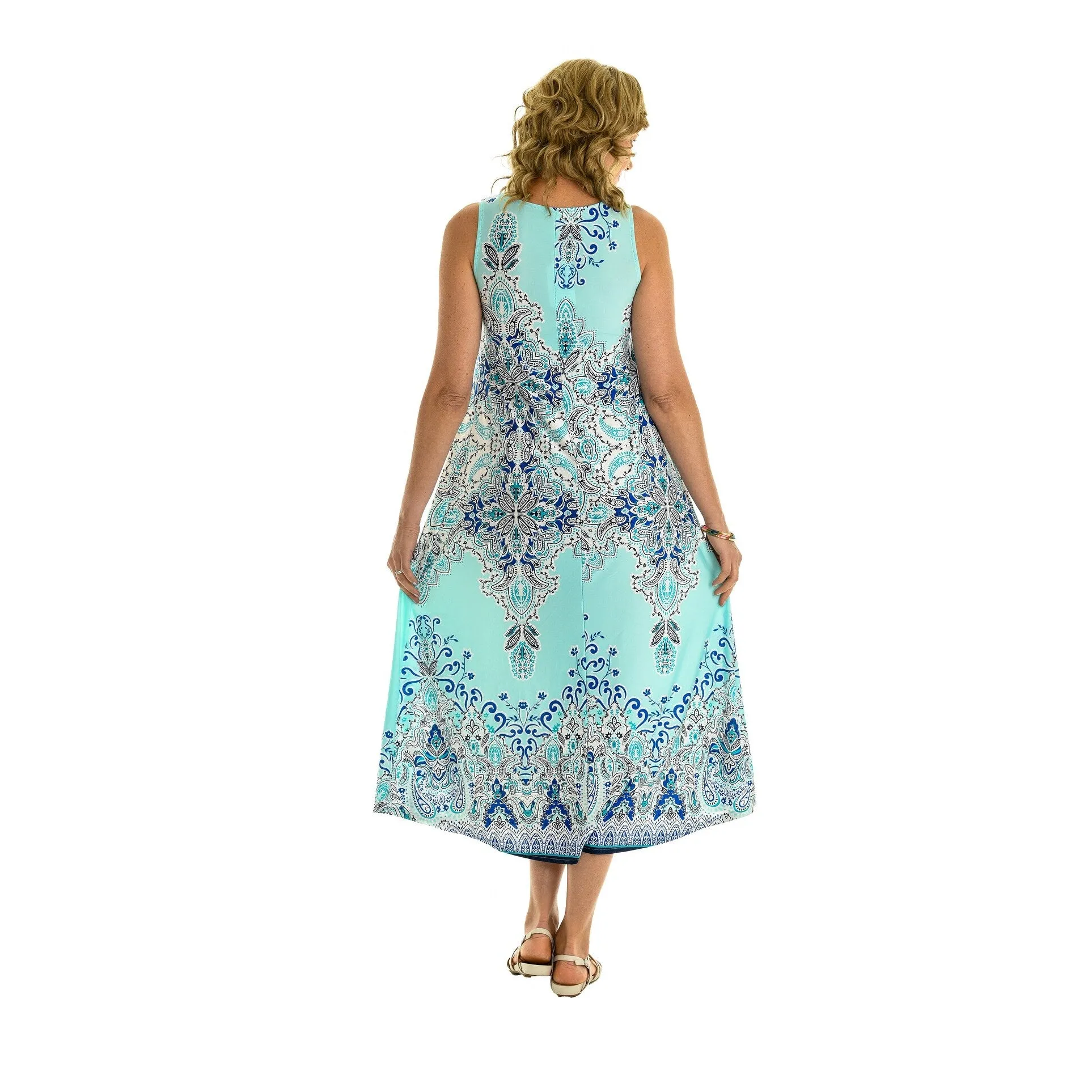 Paisley Printed Maxi Dress sold by Zulily product image thumbnail 3