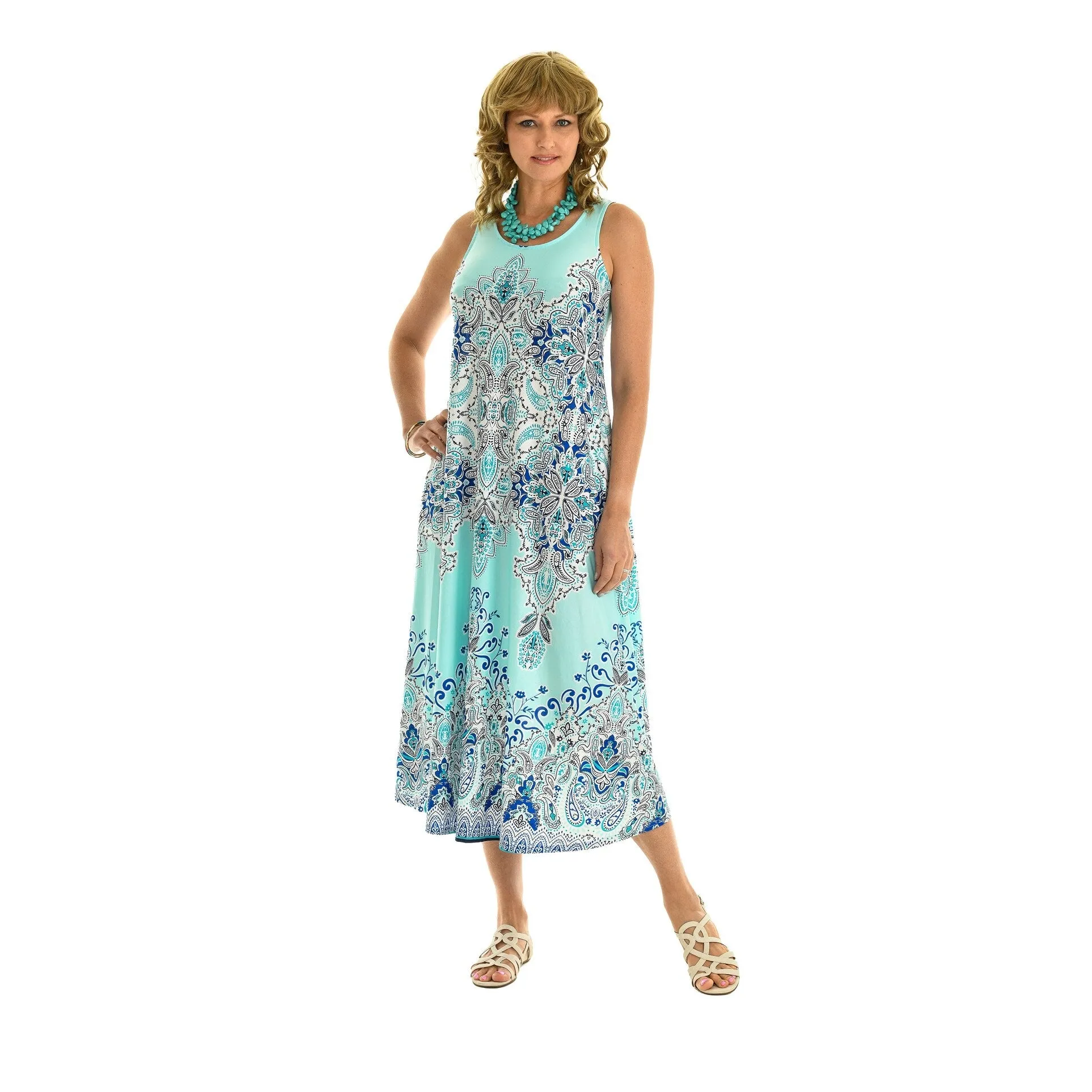 Paisley Printed Maxi Dress sold by Zulily product image thumbnail 2
