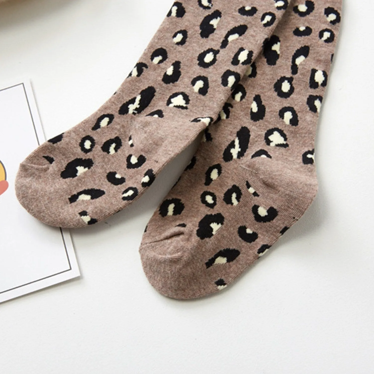 Brown Leopard Pantyhose sold by Zulily