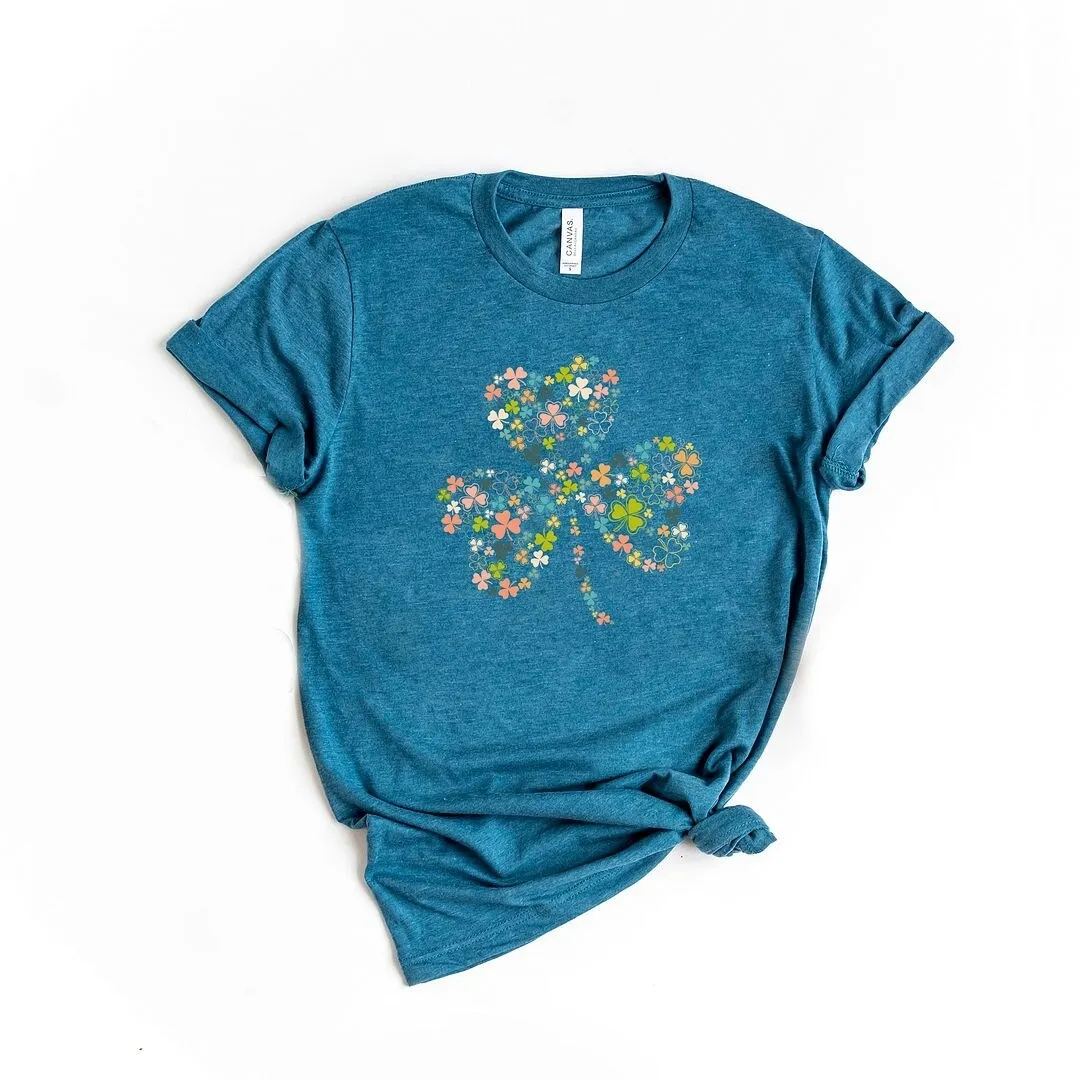Color Shamrocks Short Sleeve Crewnneck Tee sold by Zulily product image thumbnail 2