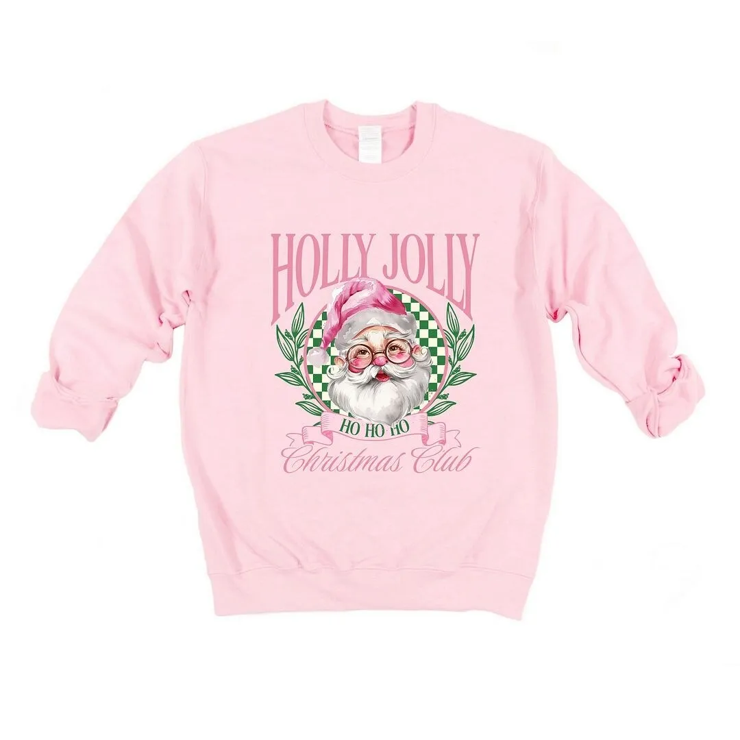 Holly Jolly Santa Pink Graphic Sweatshirt sold by Zulily product image thumbnail 3