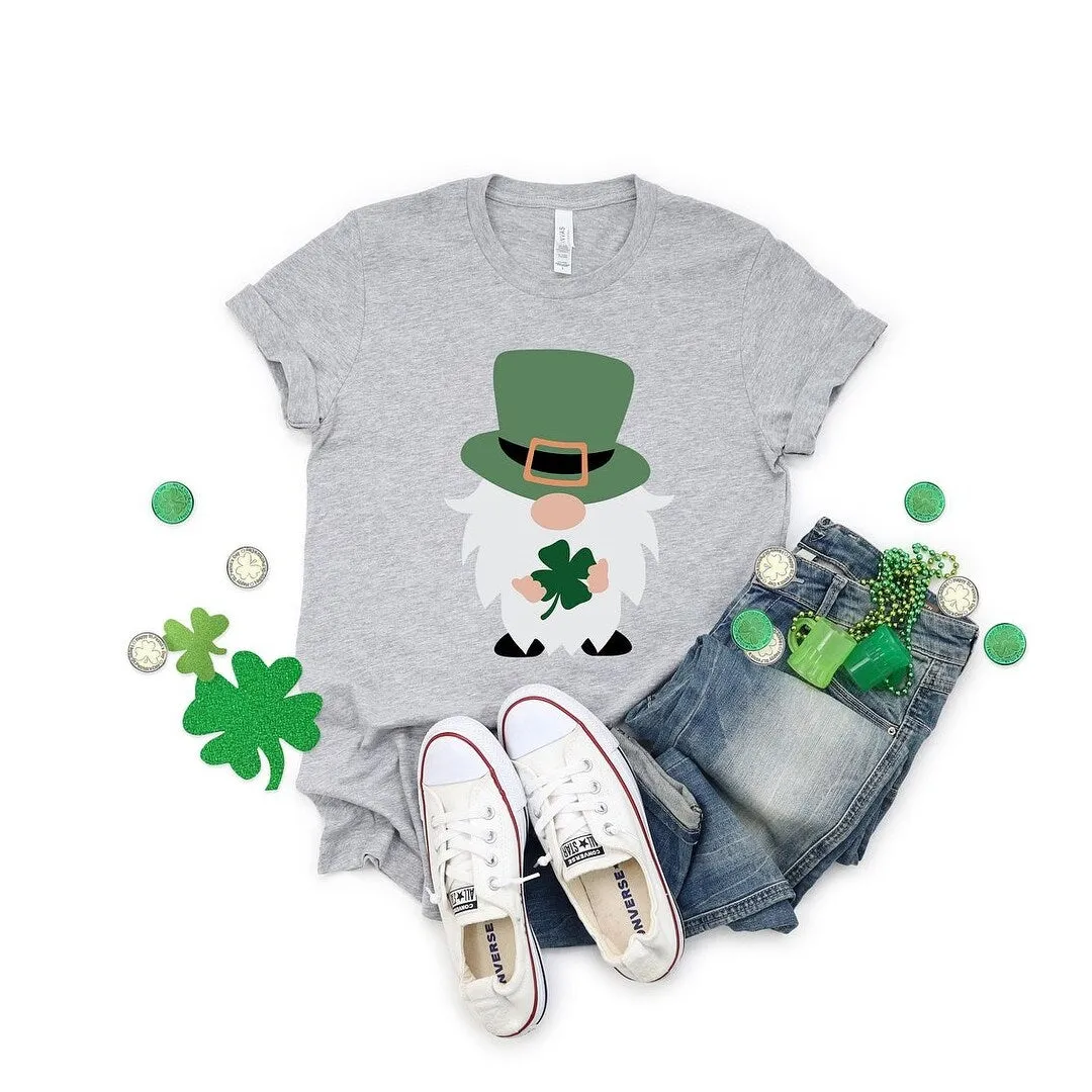 Clover Gnome Short Sleeve Crewnneck Tee sold by Zulily product image thumbnail 2