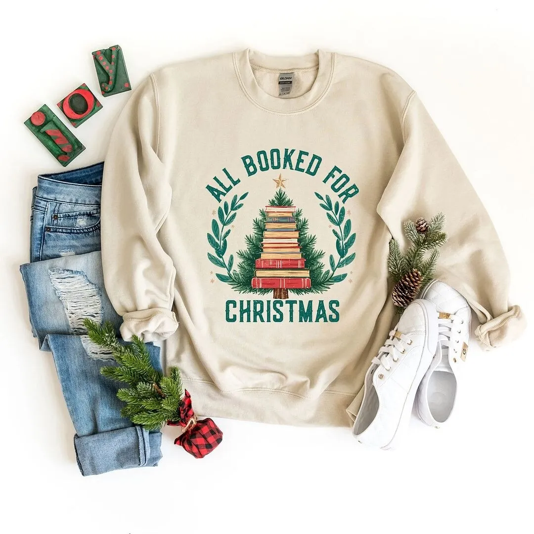 All Booked Christmas Tree Graphic Sweatshirt sold by Zulily product image thumbnail 5
