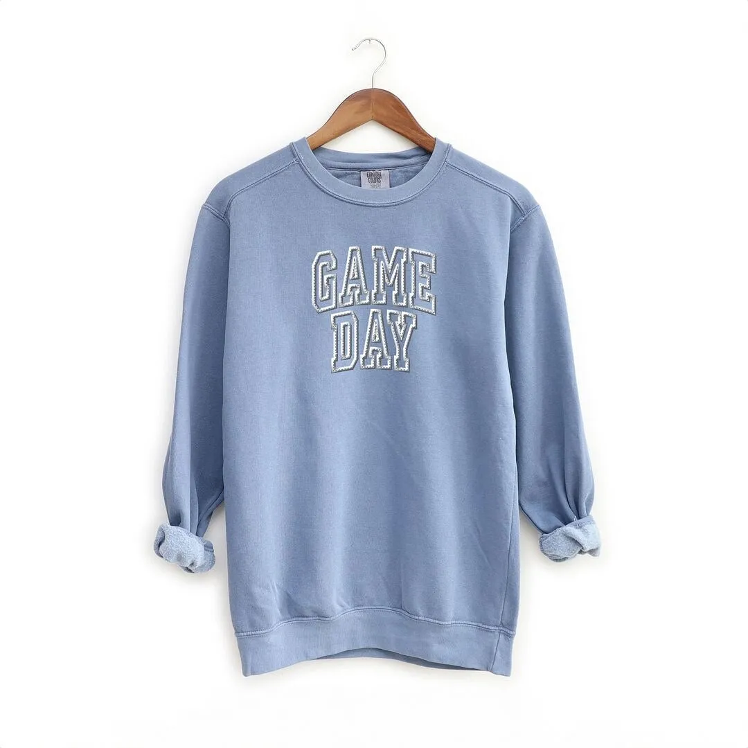 Embroidered Game Day Arched Garment Dyed Sweatshirt sold by Zulily product image thumbnail 5