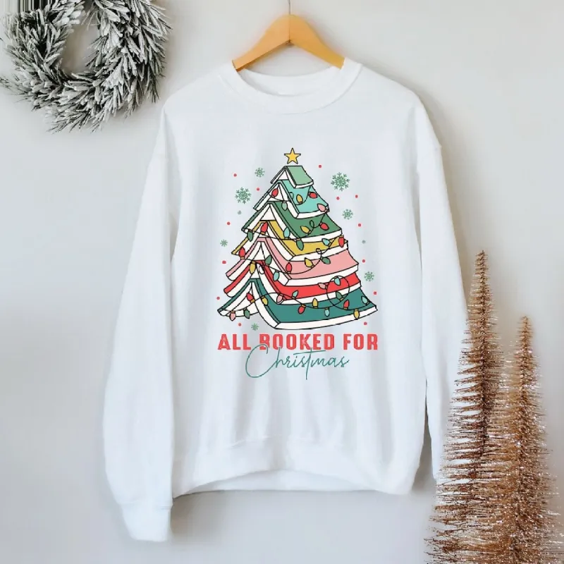 All Booked For Christmas Graphic Sweatshirt sold by Zulily