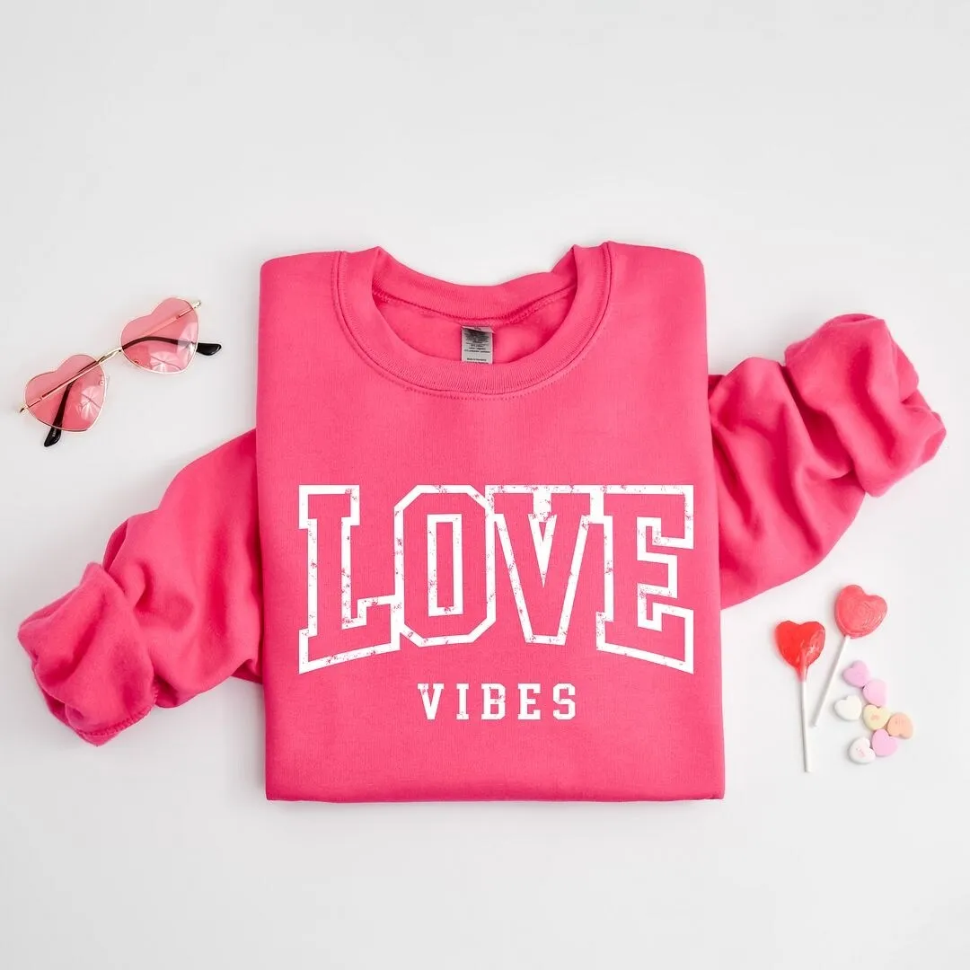 Love Vibes Varsity Graphic Sweatshirt sold by Zulily product image thumbnail 4