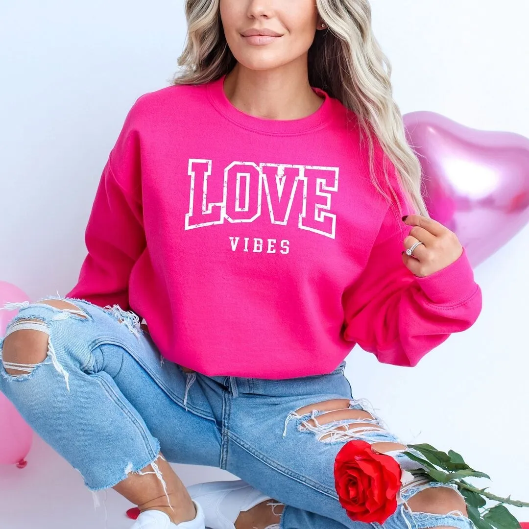 Love Vibes Varsity Graphic Sweatshirt sold by Zulily product image thumbnail 2