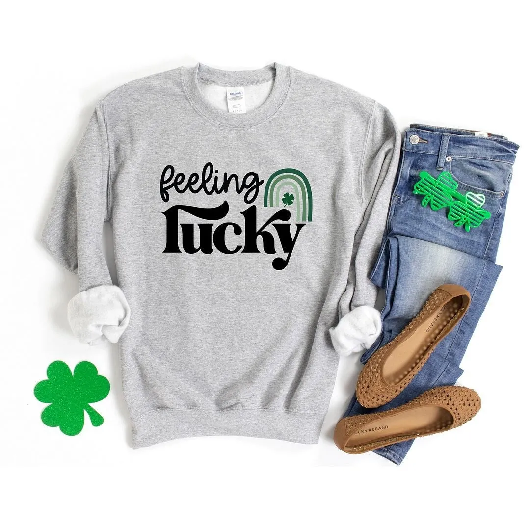 Feeling Lucky Rainbow Graphic Sweatshirt sold by Zulily product image thumbnail 5