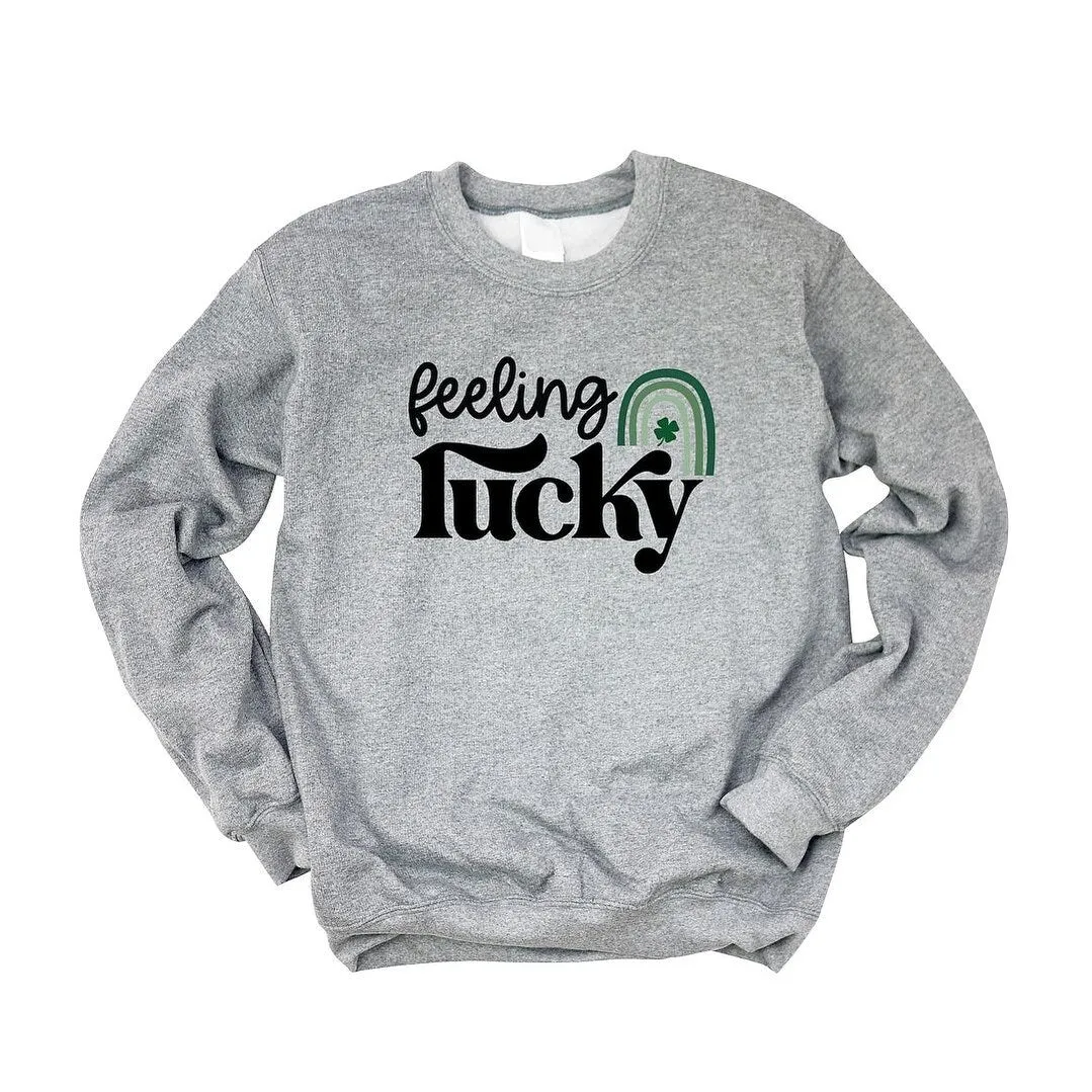 Feeling Lucky Rainbow Graphic Sweatshirt sold by Zulily product image thumbnail 3
