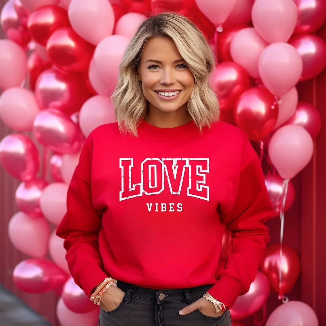 Love Vibes Varsity Graphic Sweatshirt sold by Zulily product image thumbnail 5