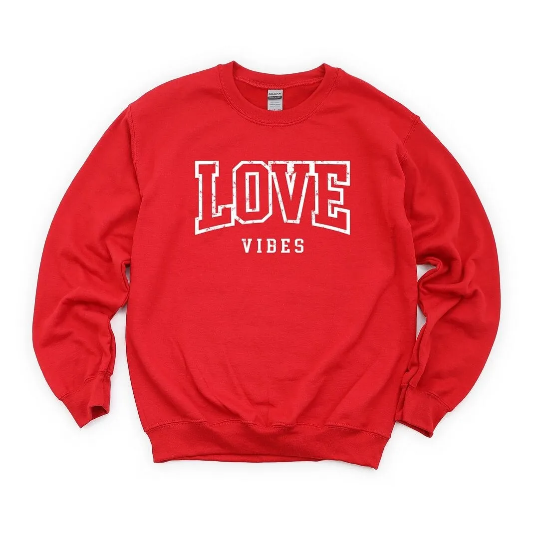 Love Vibes Varsity Graphic Sweatshirt sold by Zulily product image thumbnail 4