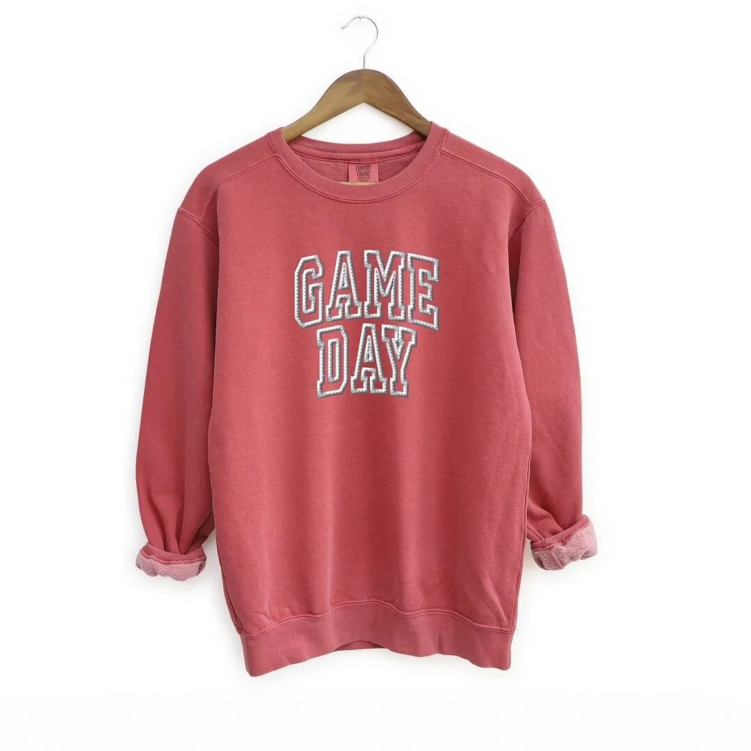 Embroidered Game Day Arched Garment Dyed Sweatshirt sold by Zulily product image thumbnail 2