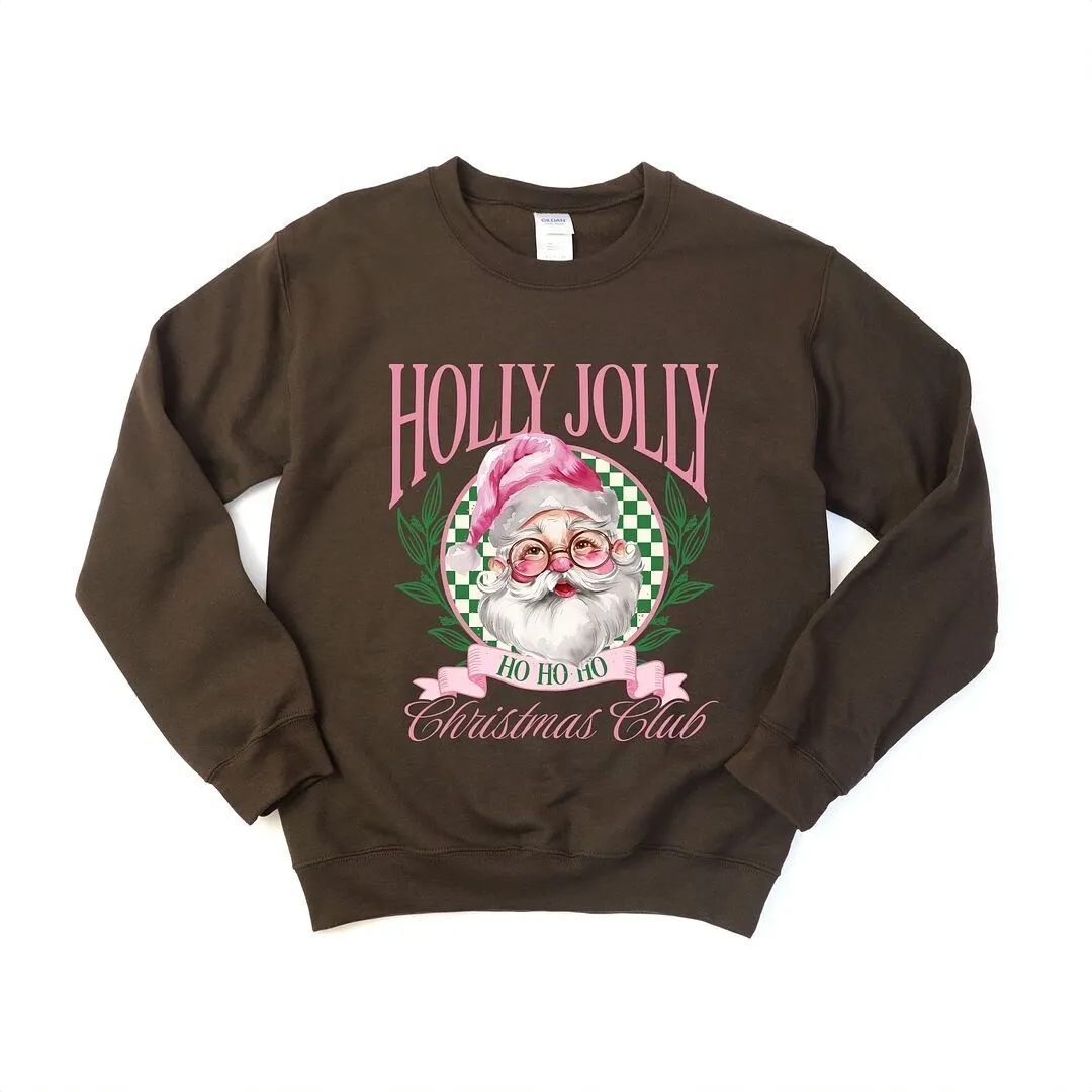 Holly Jolly Santa Pink Graphic Sweatshirt sold by Zulily product image thumbnail 3