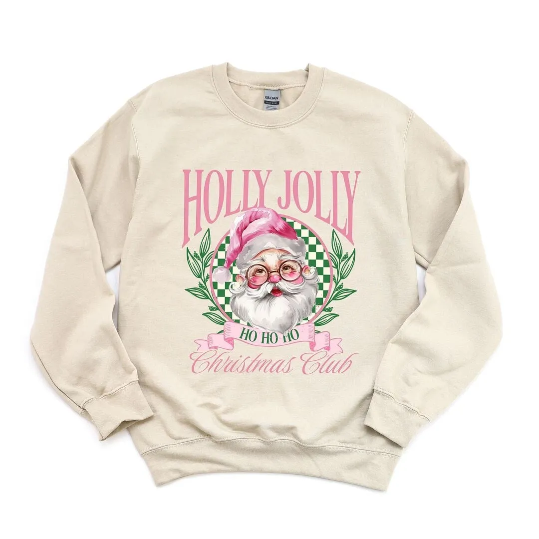Holly Jolly Santa Pink Graphic Sweatshirt sold by Zulily product image thumbnail 3