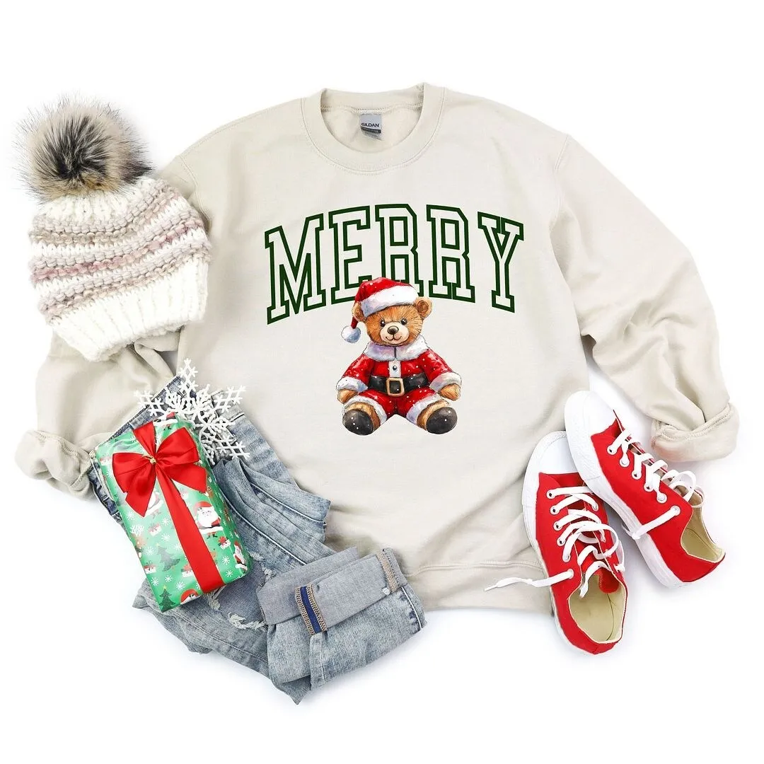 Merry Bear Graphic Sweatshirt sold by Zulily product image thumbnail 3