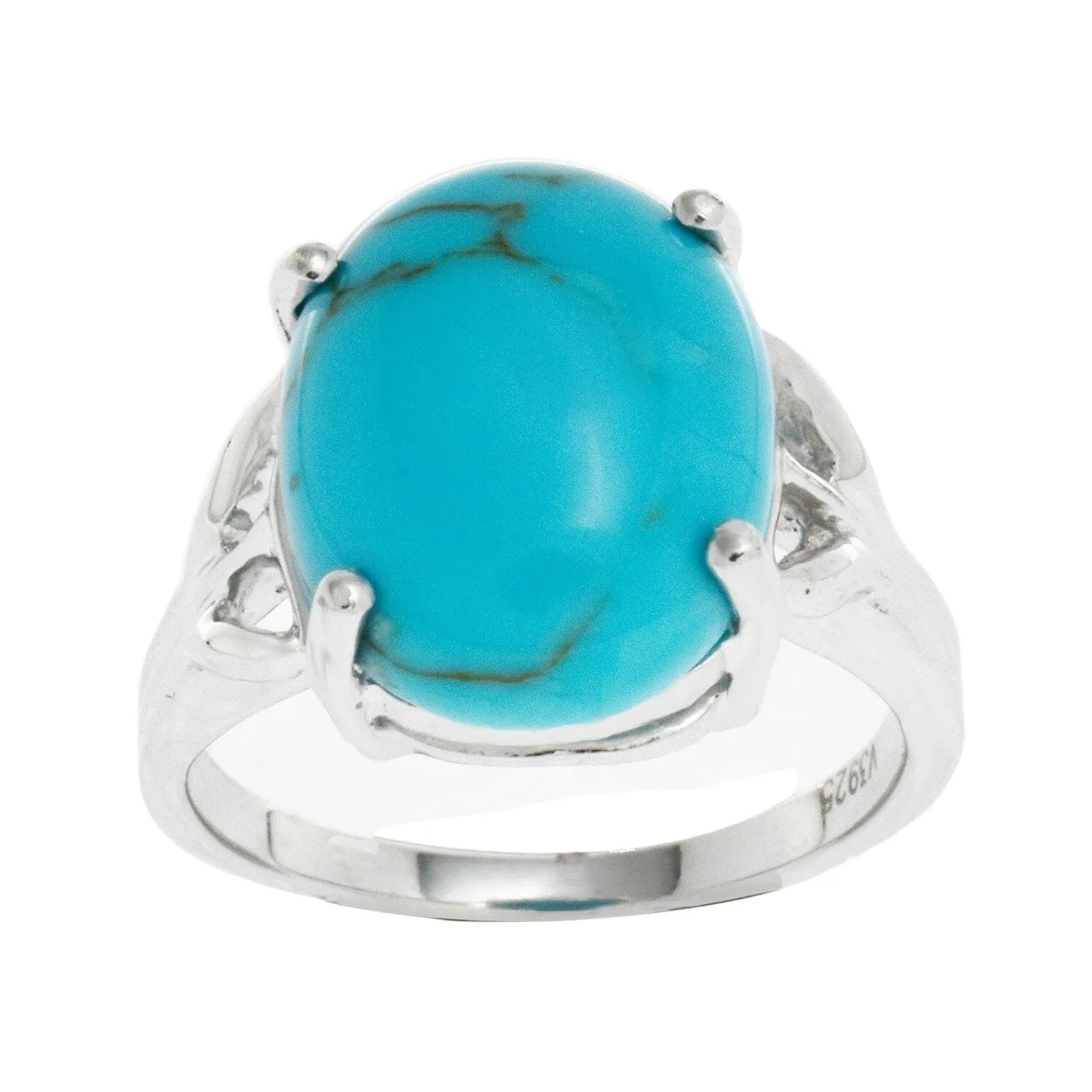 Sterling Silver with Natural Turquoise Solitaire Ring sold by Zulily product image thumbnail 2