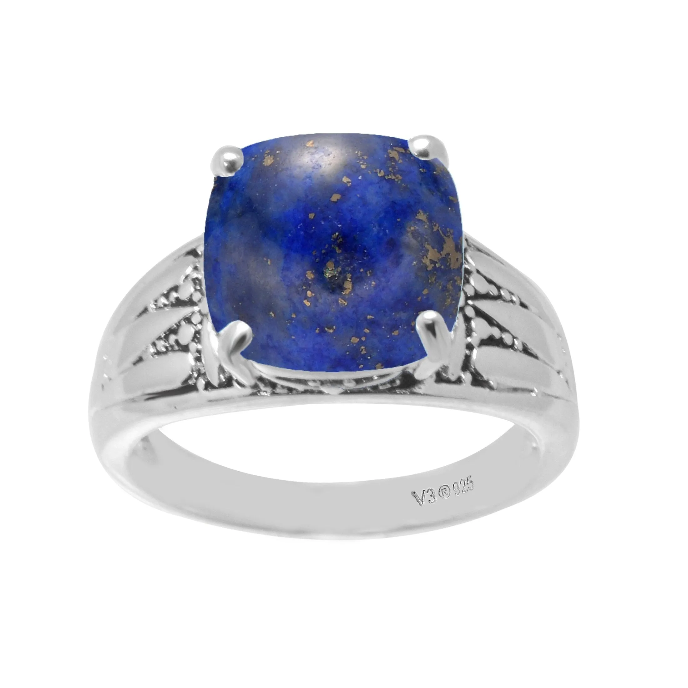V3 Jewelry Sterling Silver with Natural Lapis Solitaire Ring sold by Zulily product image thumbnail 3