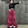 Pink Leopard Wide-Leg Pants sold by Zulily
