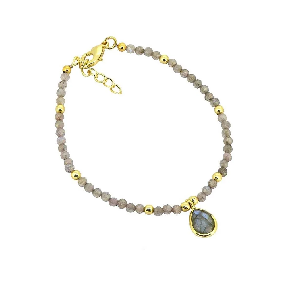 YS Gems Brass Labradorite Gemstone Bracelet sold by Zulily product image thumbnail 2