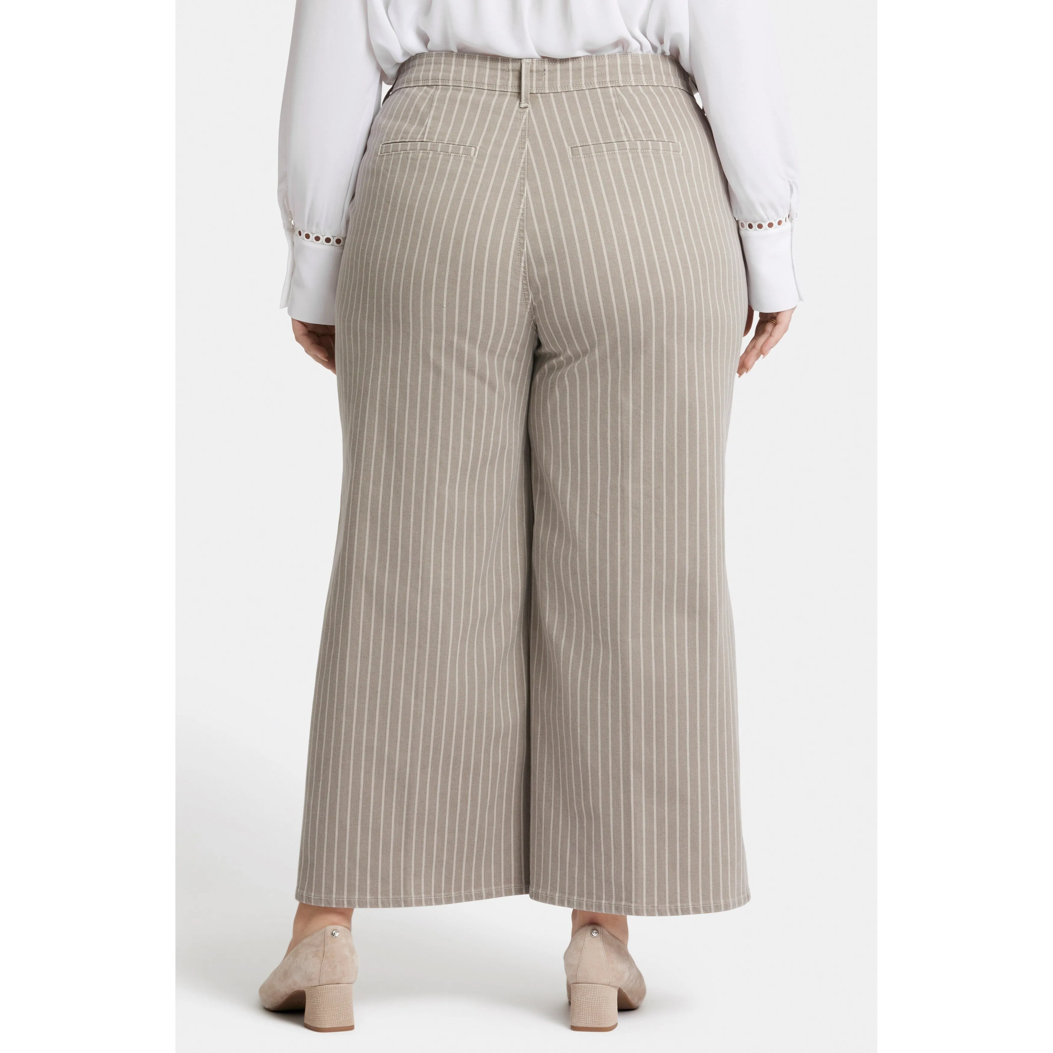 Ladies Plus-High Rise Mona Wide Leg Ankle Extend Tab sold by Zulily product image thumbnail 2