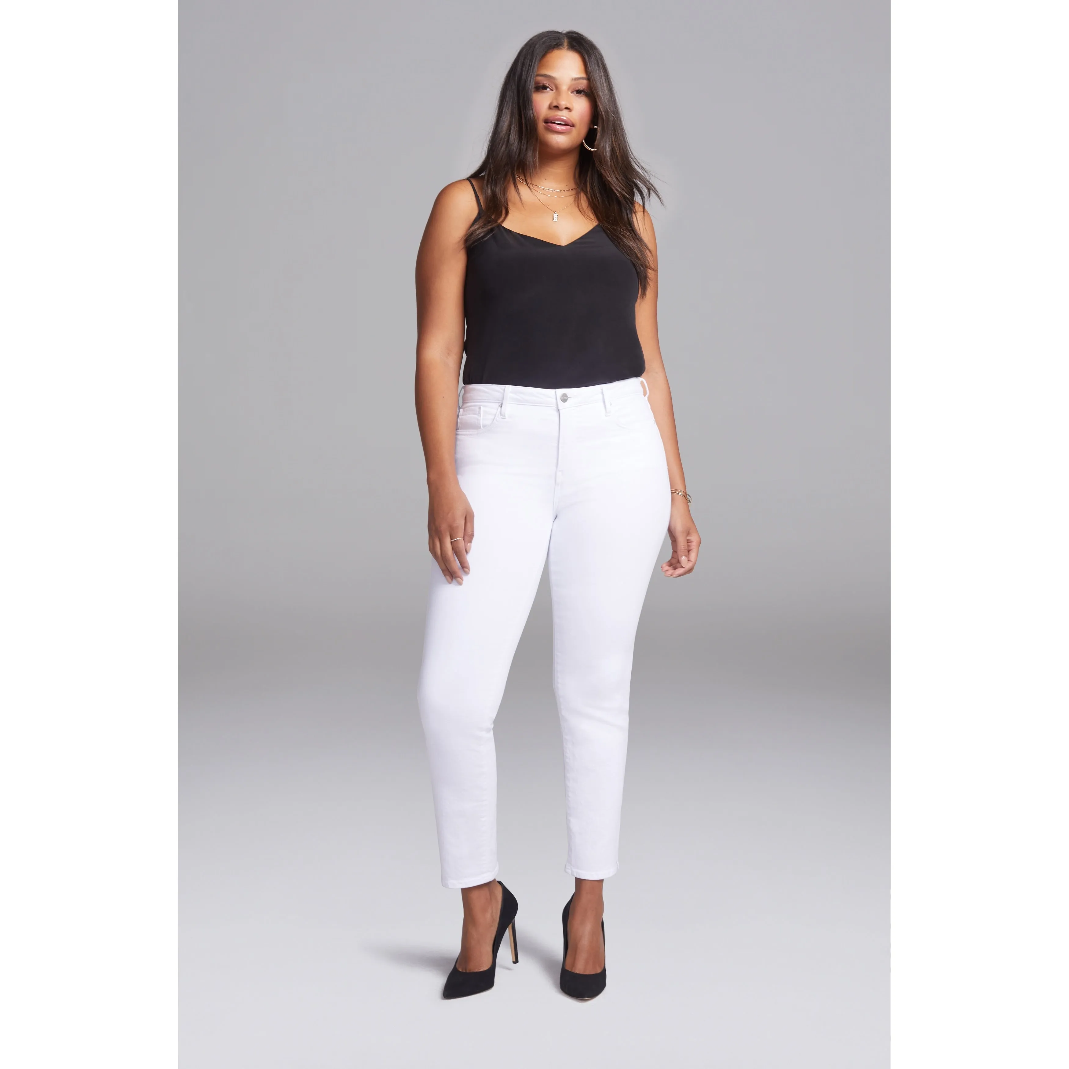 Ladies-Slim Straight Ankle Side Slits sold by Zulily