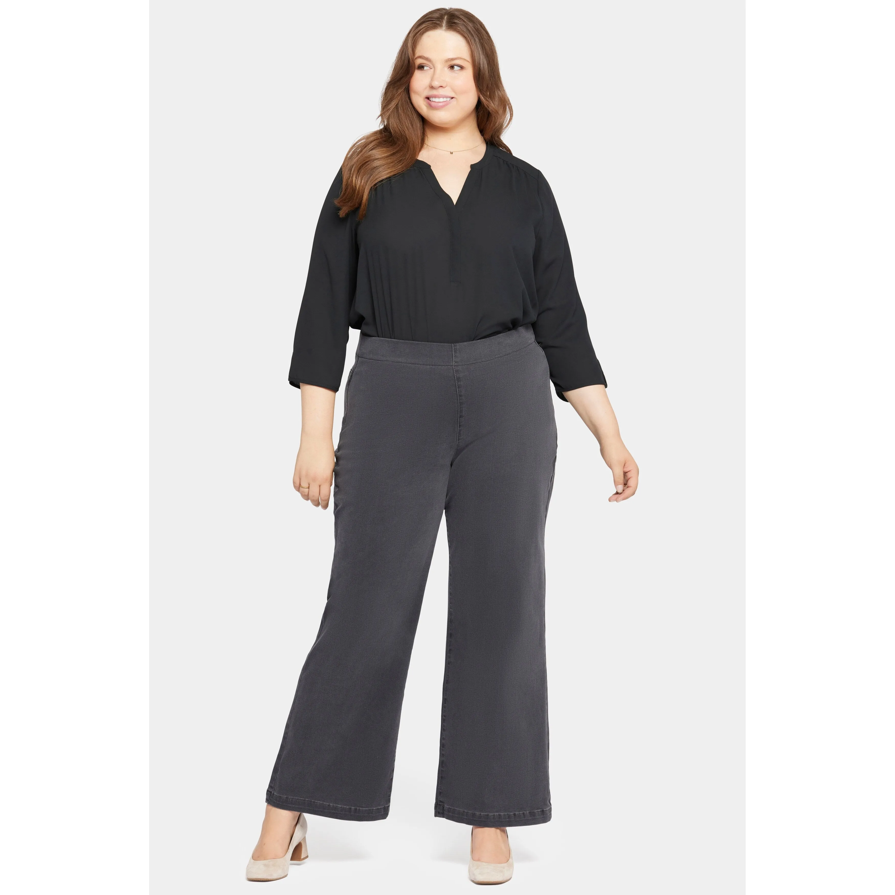 Ladies Plus-Pull On Teresa Wide Leg sold by Zulily