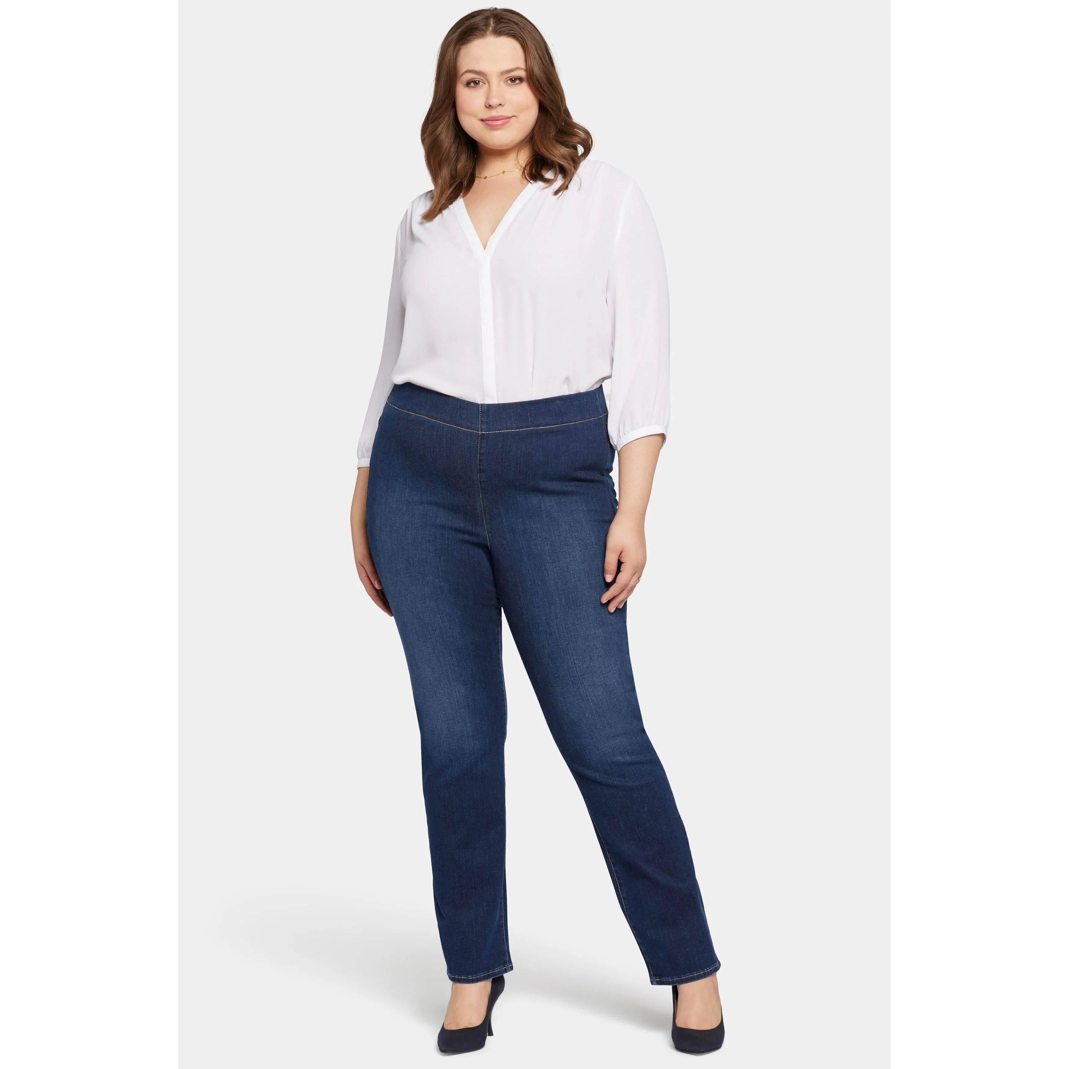 Ladies Plus-Pull On Straight sold by Zulily