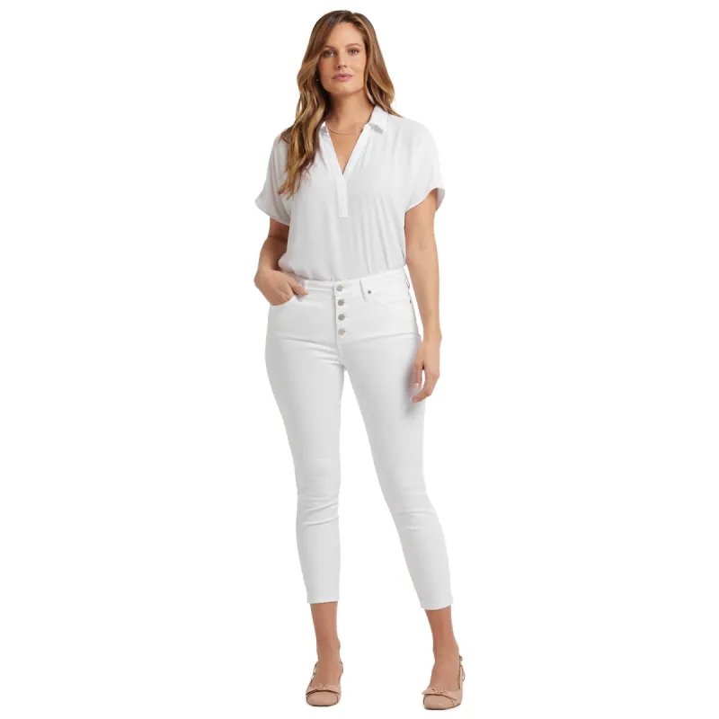 Ladies-Ami Ankle Exposed Button Fly sold by Zulily