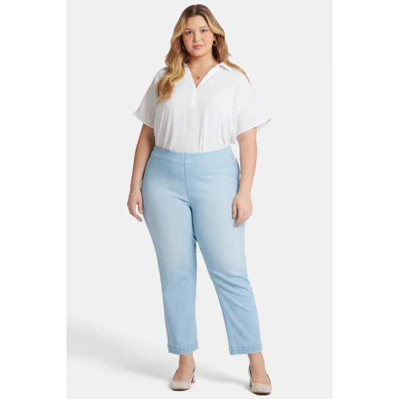 Ladies Plus-Pull on Bailey Relaxed Straight Ankle sold by Zulily