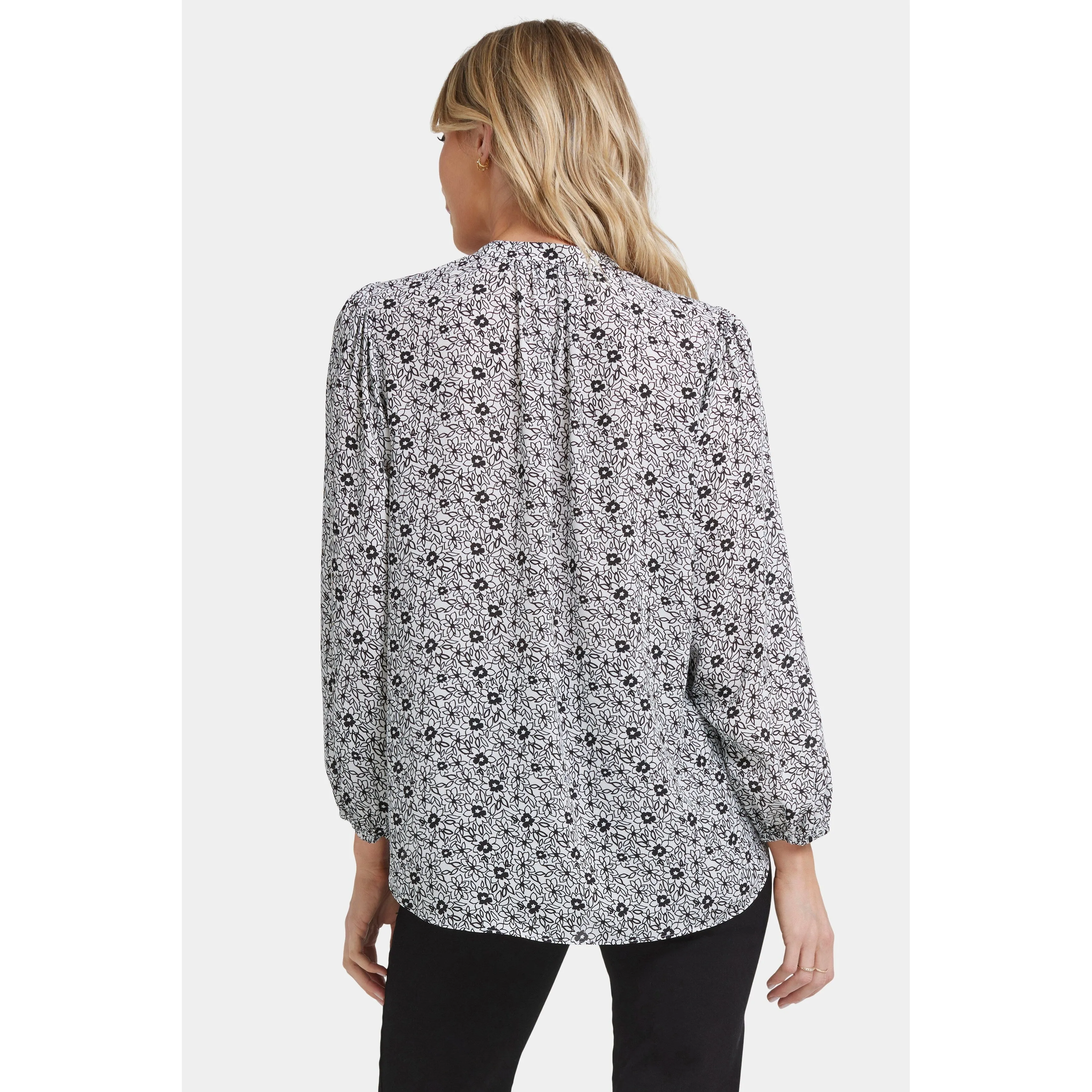 Ladies-Puff Sleeve Popover Top sold by Zulily product image thumbnail 2